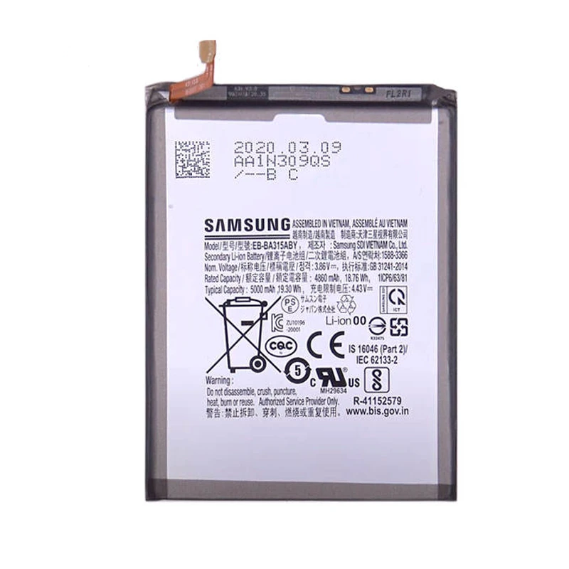 باتری موبایل مدل EB-BA315ABY ظرفیت 5000 میلی آمپر ساعت مناسب برای گوشی موبایل سامسونگ Galaxy A31 / A32 4G