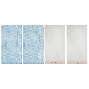 حوله دستی ازدیلک مدل Pembe سایز 50x85 سانتی متر مجموعه 4 عددی