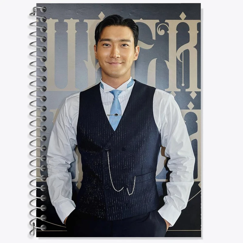 دفتر زبان 50 برگ خندالو مدل دو خط طرح شیوون گروه سوپر جونیور Super Junior کد 21425