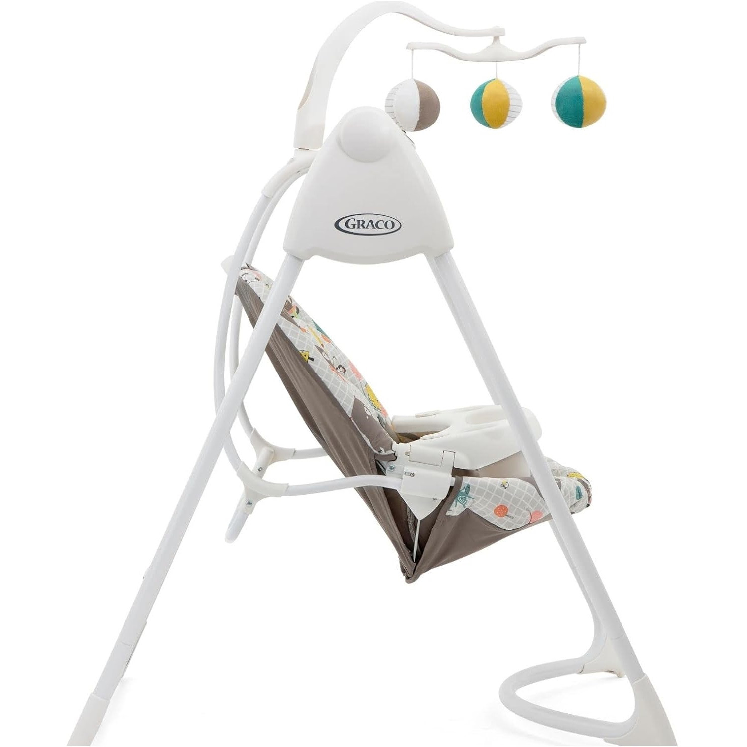 تاب برقی نوزاد گراکو مدل graco swing lovin hug patchwork grey new