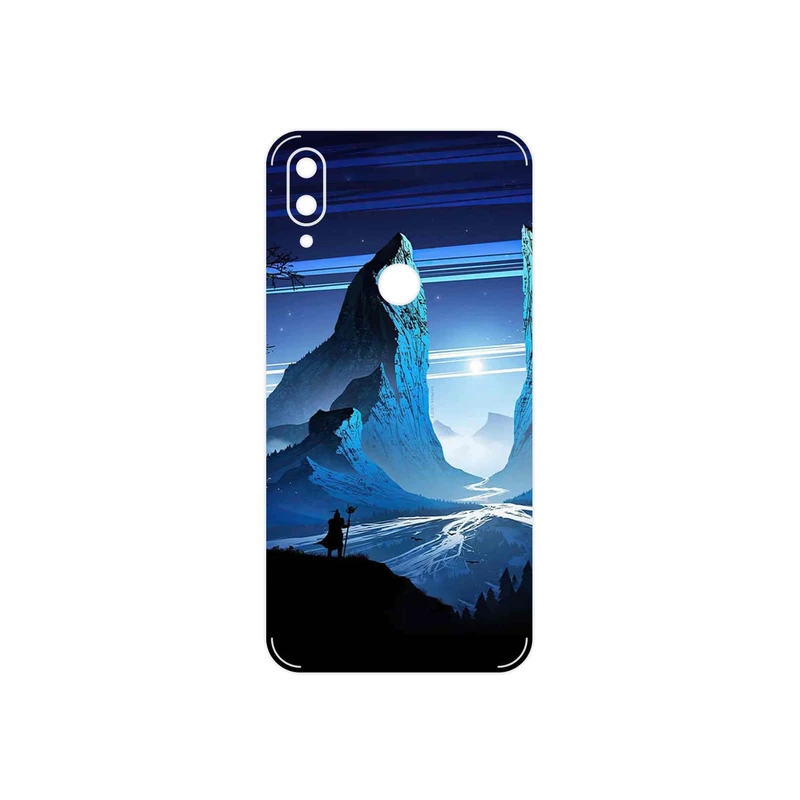 برچسب پوششی ماهوت مدل Blue Mountains Digital Art مناسب برای گوشی موبایل شیائومی Mi Play
