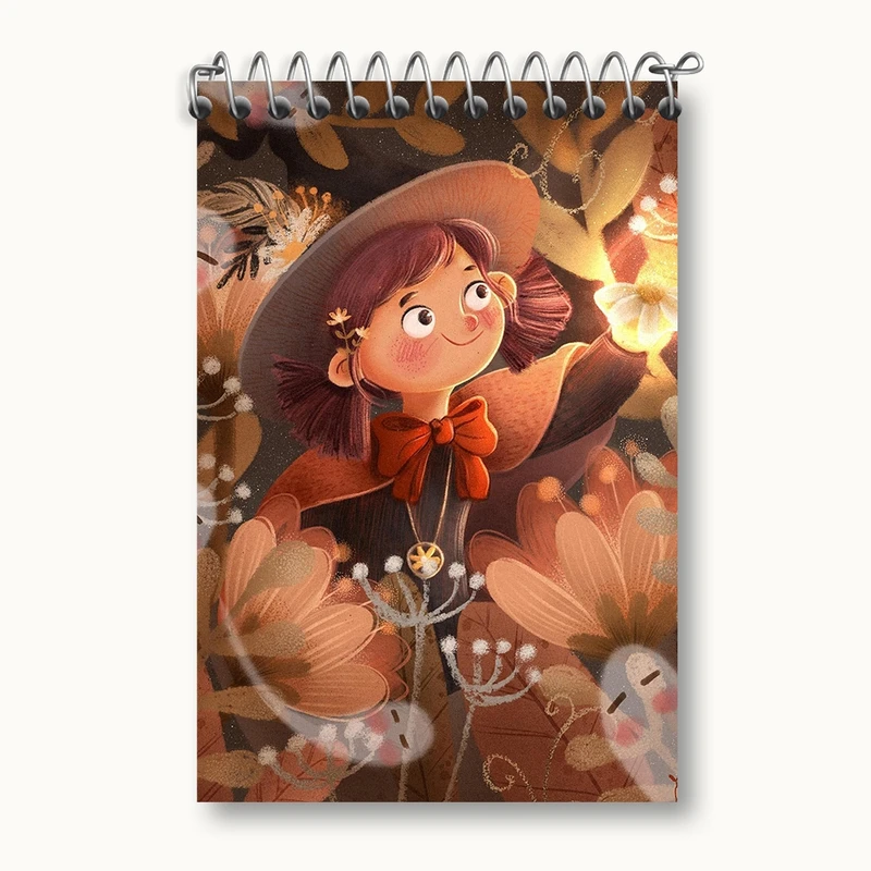 دفتر یادداشت 50 برگ خندالو مدل دخترانه کد F2863