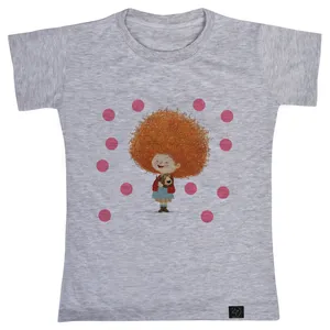 تی شرت دخترانه 27 مدل مو فرفری کد G72