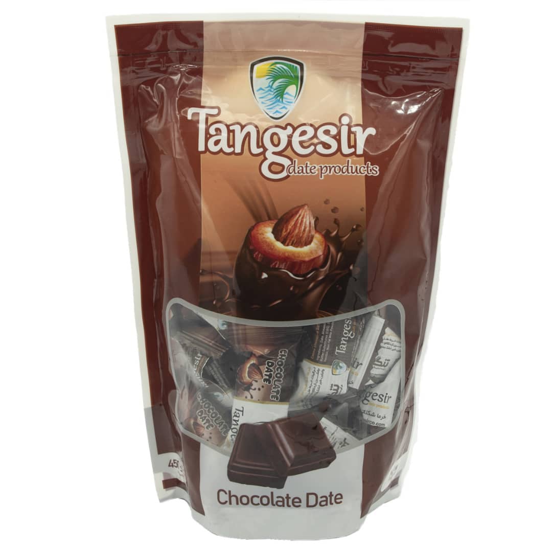 خرما شکلاتی مغزدار کاکائویی تنگسیر - 450 گرم