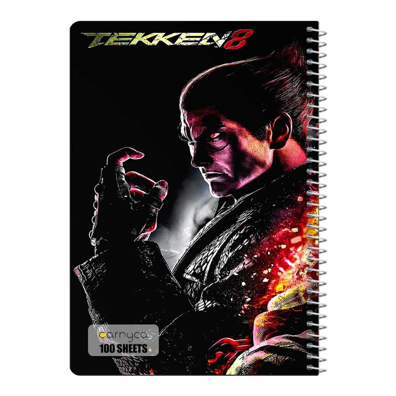 دفتر شطرنجی 100 برگ سیمی کارنیکا طرح تیکن Tekken کد 87458