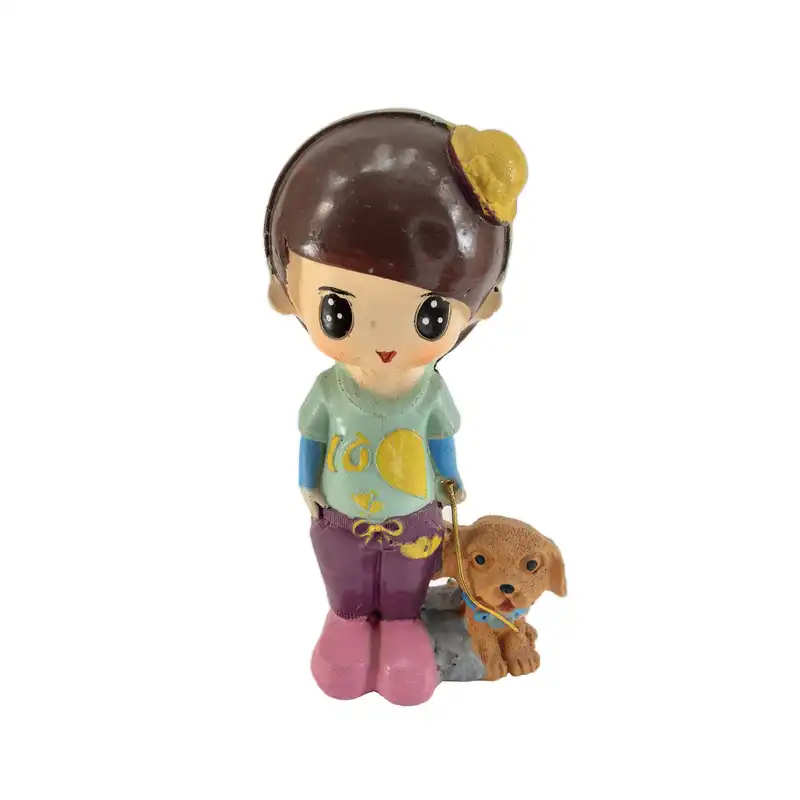 مجسمه مدل دختر و سگ کد 825