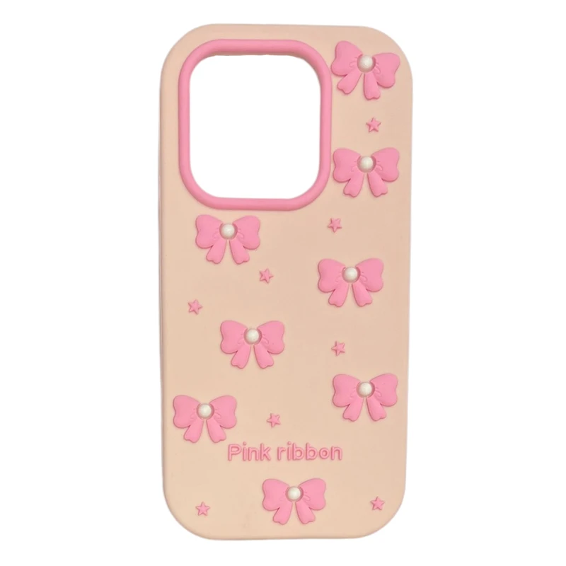 کاور طرح پاپیونی Pink ribbon مناسب برای گوشی موبایل شیائومی REDMI NOTE 13 4G