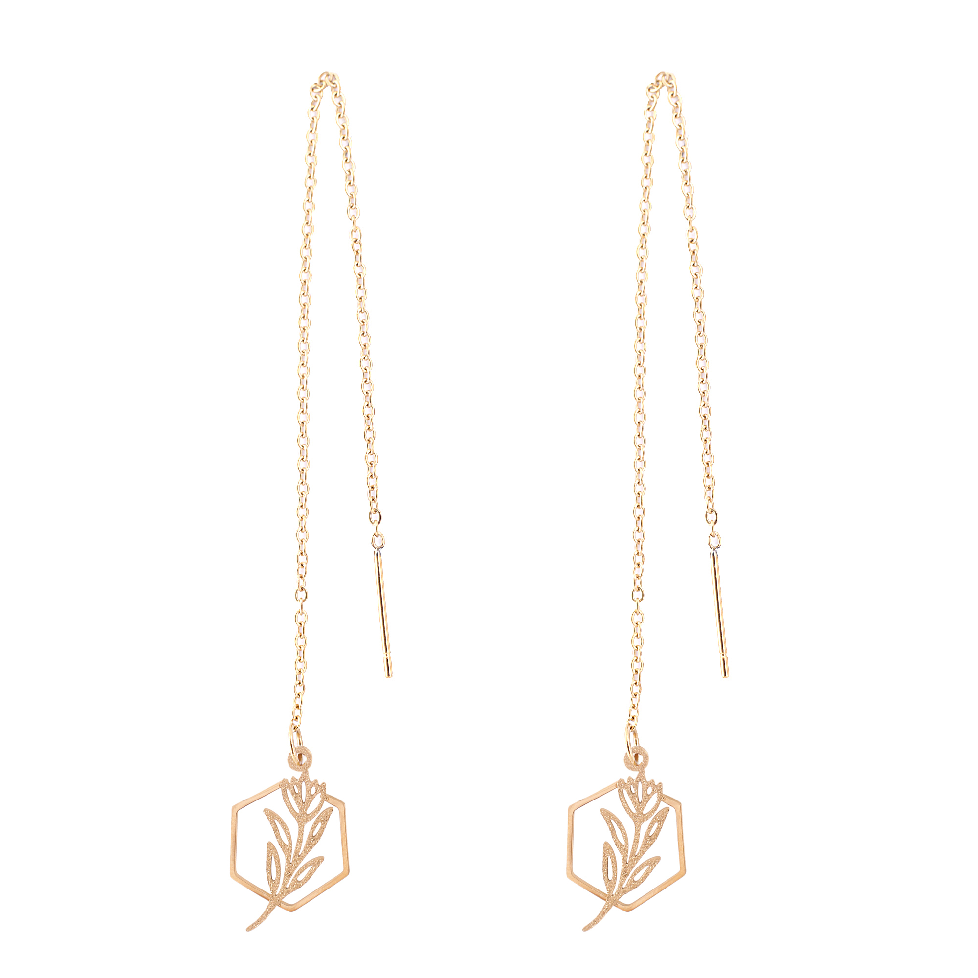 گوشواره زنانه  طرح  گل