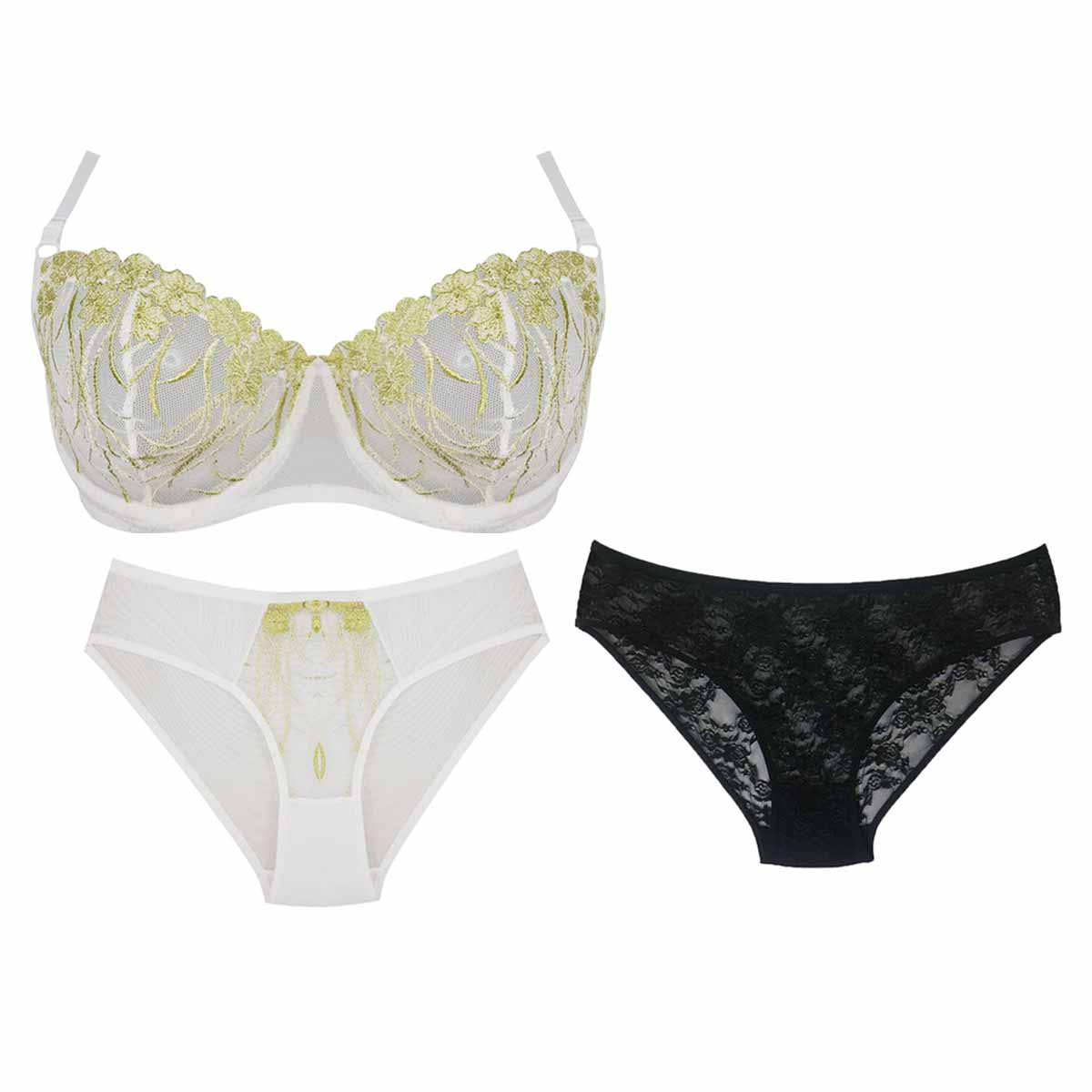 ست شورت و سوتین زنانه مدل بی یو تی کد Oid-StW000001155 مجموعه 3 عددی