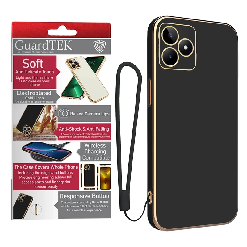 کاور گاردتک آساک مدل Myca2 Strap مناسب برای گوشی موبایل ریلمی C63/ C61 به همراه بندآویز