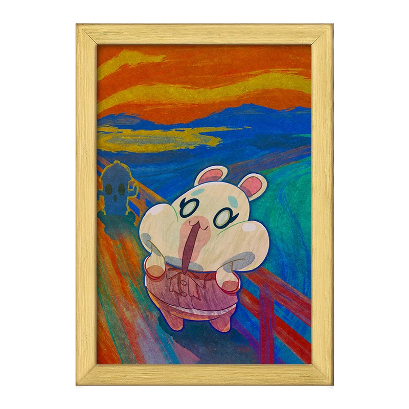 تابلو خندالو طرح بازی انیمال کراسینگ (Animal Crossing) کد 32657