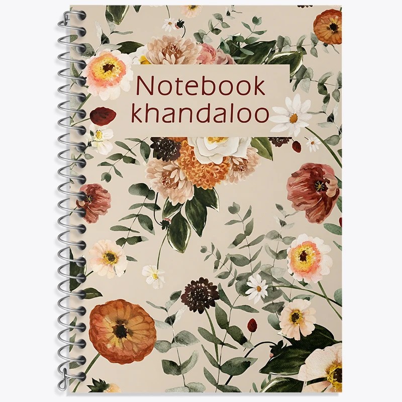 دفتر نت موسیقی 50 برگ خندالو طرح گل گلی کد N5307