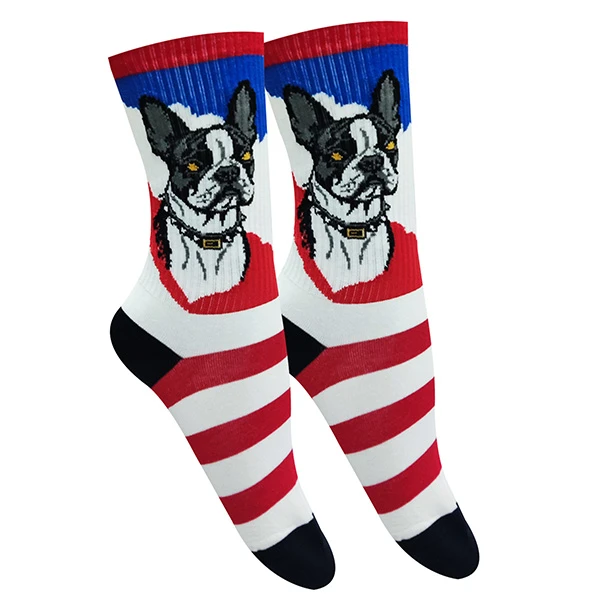 جوراب ساق بلند زنانه تن پوش هنگامه مدل پنبه کش اسپرت سگ بولداگ کد S1