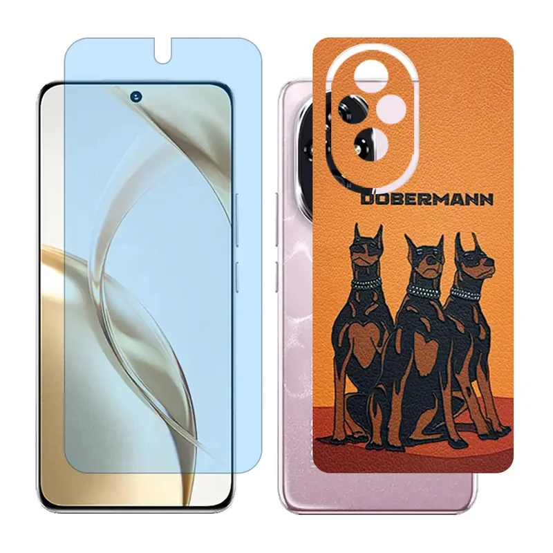 محافظ صفحه نمایش مات آنتی بلو گلس مدل Together مناسب برای گوشی موبایل آنر 200 / Honor 200 به همراه برچسب پوششی پشت گوشی