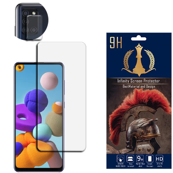   محافظ لنز دوربین اینفینیتی مدل PRO MAX مناسب برای گوشی موبایل سامسونگ Galaxy A21S به همراه محافظ صفحه نمایش