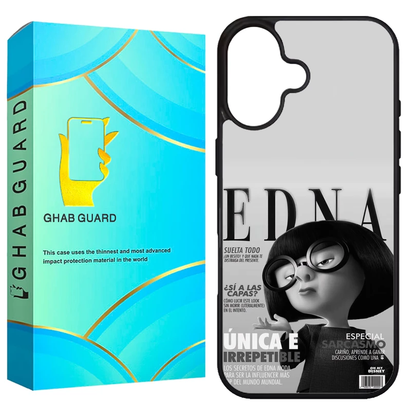 کاور قاب گارد طرح Edna مدل G16PL مناسب برای گوشی موبایل اپل iPhone 16 Plus