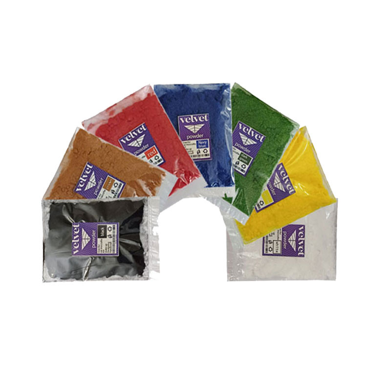 پودر مخمل ولوت مدل A01 وزن 20 گرم بسته 7 عددی