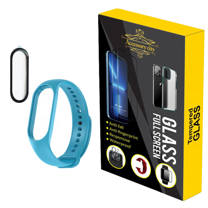 بند اکسسوری سیتی مدل 2PMB مناسب برای مچ بند هوشمند شیائومی Mi Band 3  به همراه محافظ صفحه نمایش