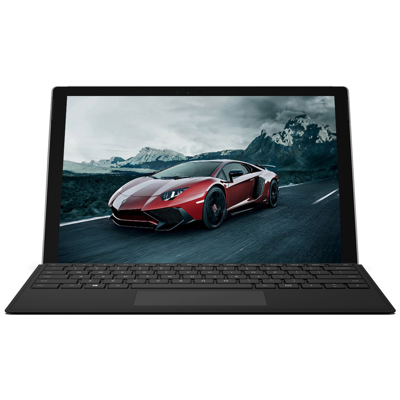 تبلت مایکروسافت مدل Surface Pro 2017 - A به همراه کیبورد Black Type Cover و کاور اس تی ام  مدل Dux