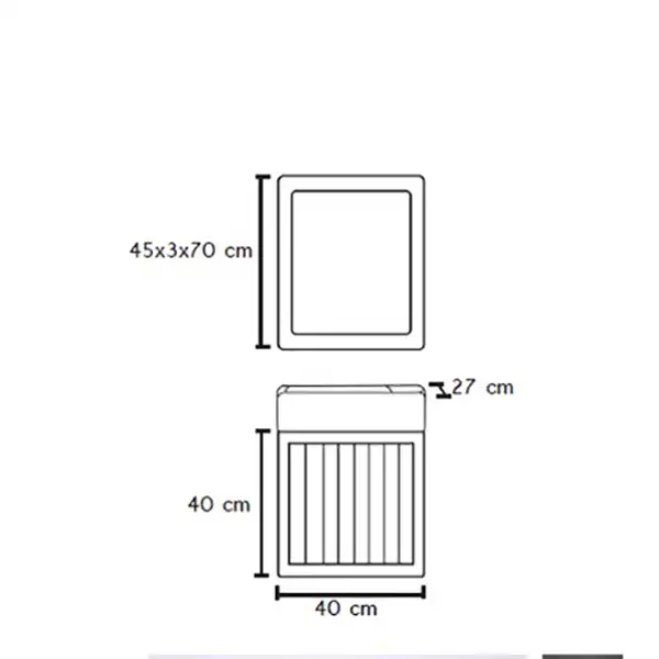 ست کابینت و روشویی الین مدل آندره به همراه آینه