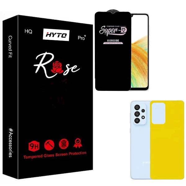 محافظ صفحه نمایش هیتو مدل Rose SuperD Guard مناسب برای گوشی موبایل سامسونگ Galaxy a33 5g به همراه محافظ پشت گوشی