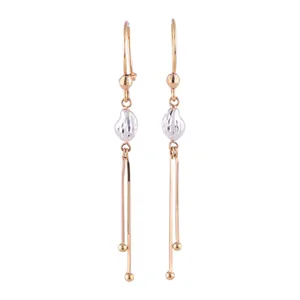 گوشواره طلا 18 عیار زنانه گوی گالری مدل G378