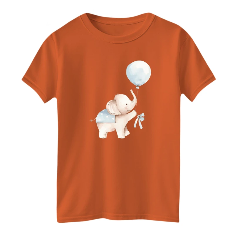 تی شرت آستین کوتاه بچگانه مدل فیل و بادکنک