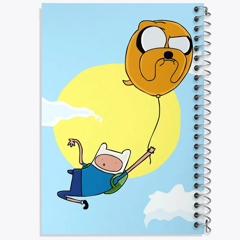 دفتر مشق 50 برگ خندالو مدل جیک و فین وقت ماجراجویی Adventure Time کد 20822