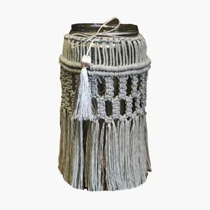 گلدان دکوری مدل مكرومه