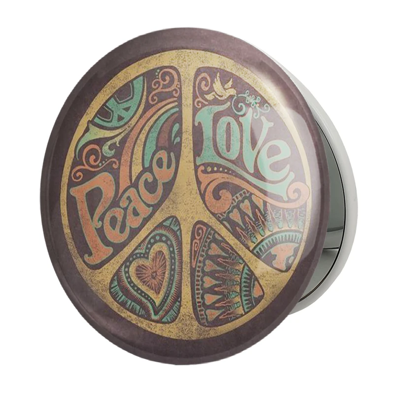 آینه جیبی خندالو طرح صلح مدل تاشو کد 2389 