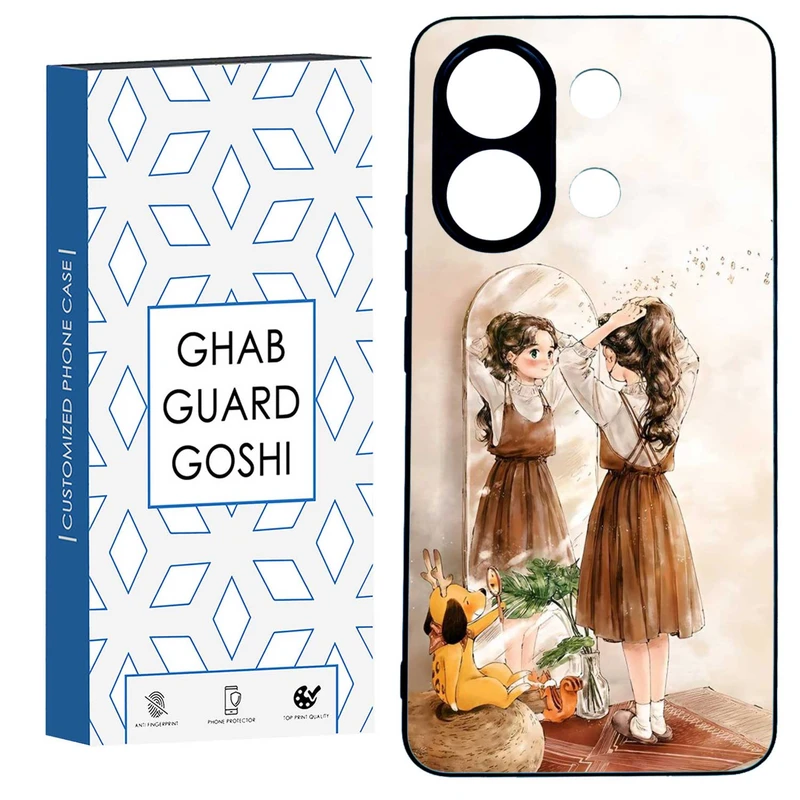 کاور قاب گارد گوشی طرح دخترانه کد TPU-019 مناسب برای گوشی موبایل شیائومی  REDMI NOTE 13 4G