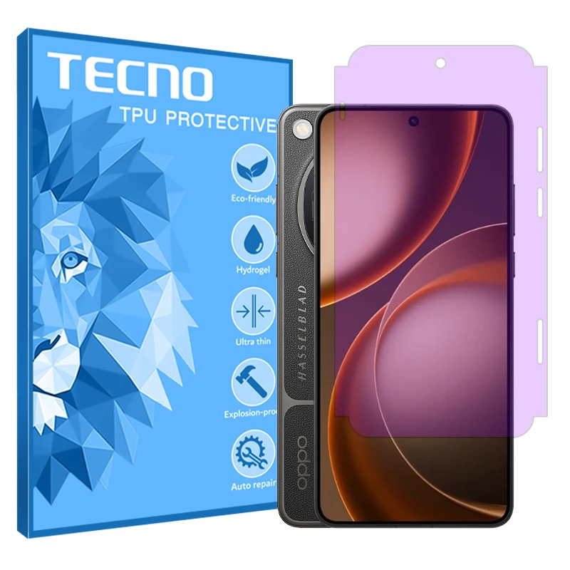 محافظ صفحه نمایش تکنو مدل ۳۶۰ درجه فول مناسب برای گوشی موبایل اوپو Find X9 Ultra