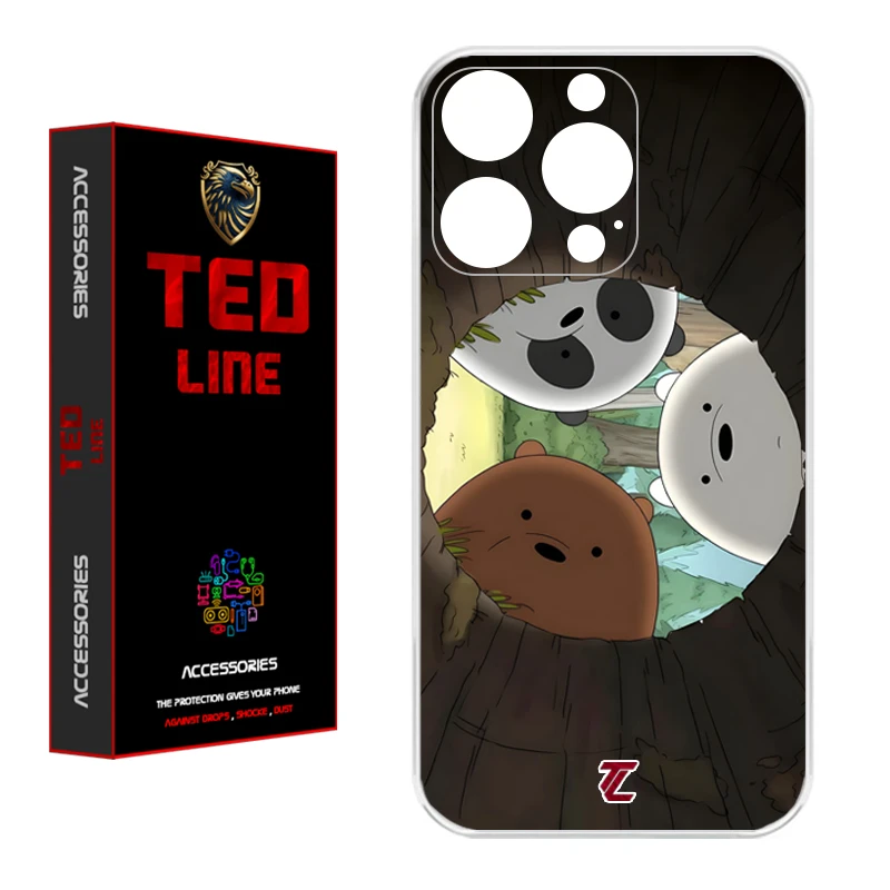 کاور تد لاین طرح خرسی کد 1101 مناسب برای گوشی موبایل اپل Iphone 14 Pro Max