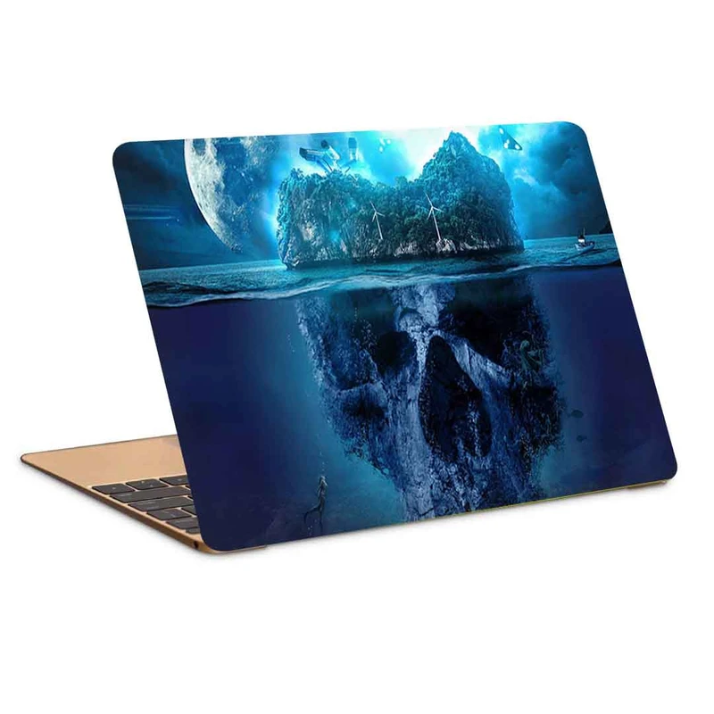 استیکر لپ تاپ طرح minimalist island futureکد c-605مناسب برای لپ تاپ 15.6 اینچ