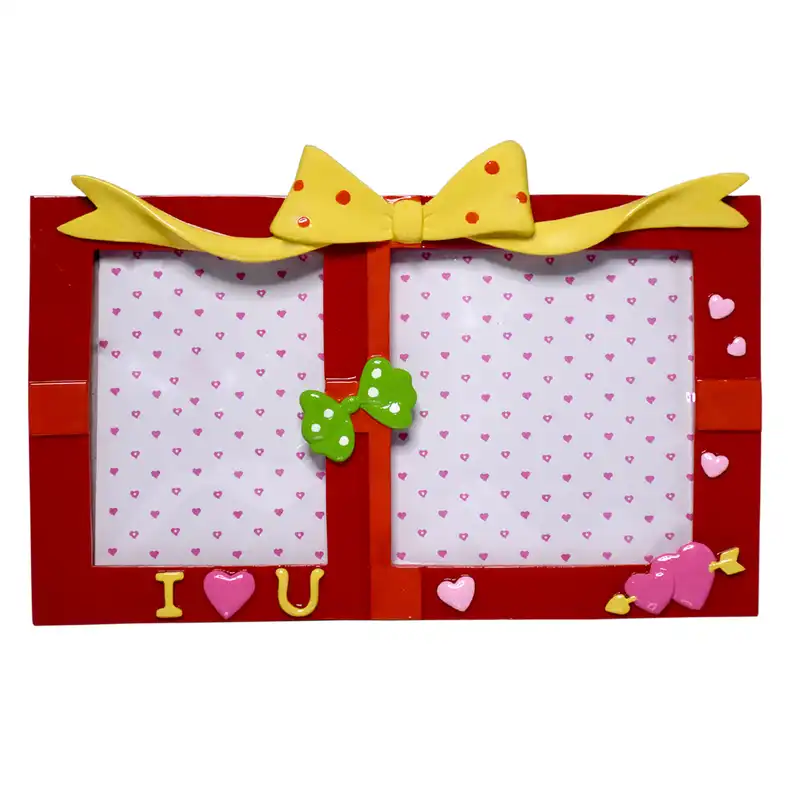 قاب عکس کودک مدل پاپیون دو عکس