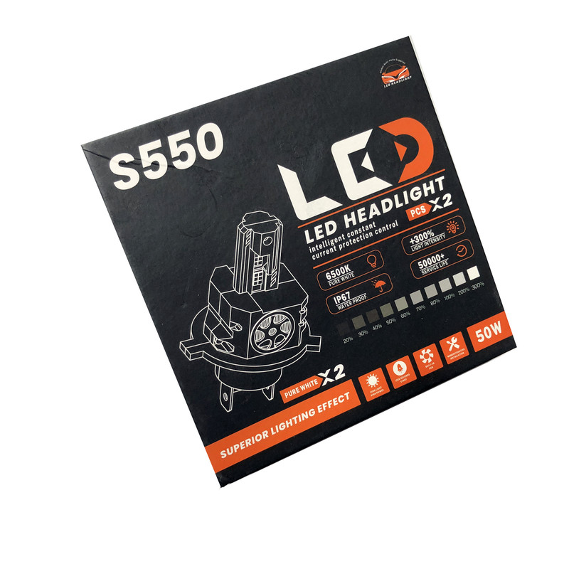 لامپ هدلایت خودرو مدل S550 پایه H4 بسه دو عددی 