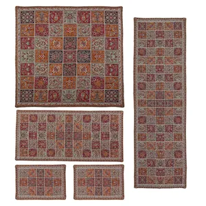 ست پنج تکه رومیزی ترمه کد KHP101