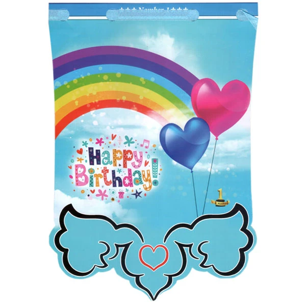  ریسه تزیینی مدل رنگین کمان بسته 12 عددی 