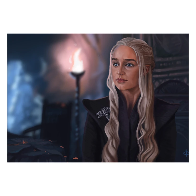 پوستر مدل گیم اف ترونز امیلیا کلارک کد 2536