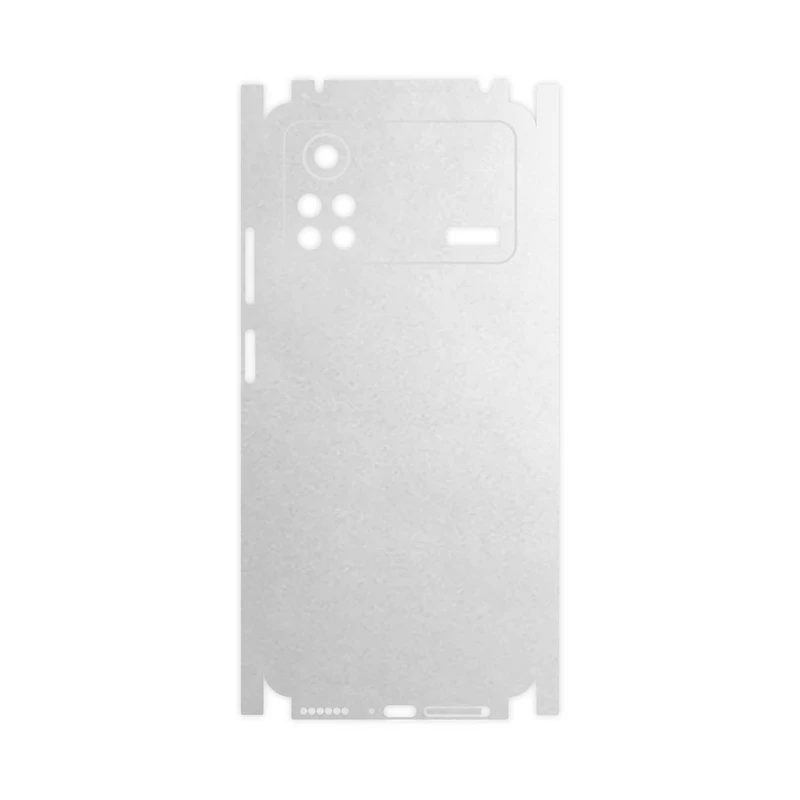 برچسب پوششی ماهوت مدل Metallic-White-FullSkin مناسب برای گوشی موبایل شیائومی Poco X4 Pro 5G