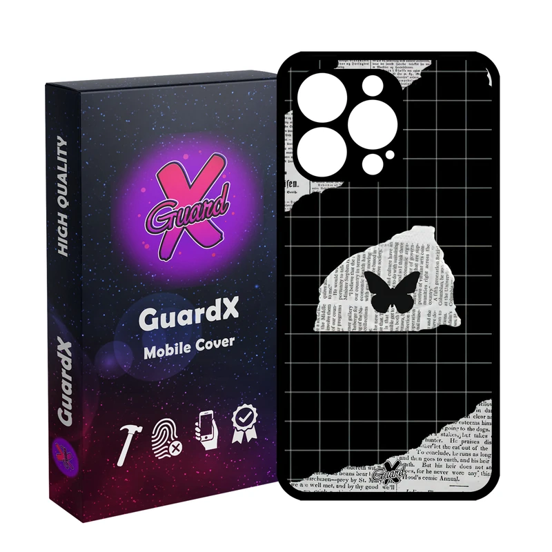کاور گارد ایکس طرح پروانه مدل Glass10533 مناسب برای گوشی موبایل اپل iPhone 13 Pro