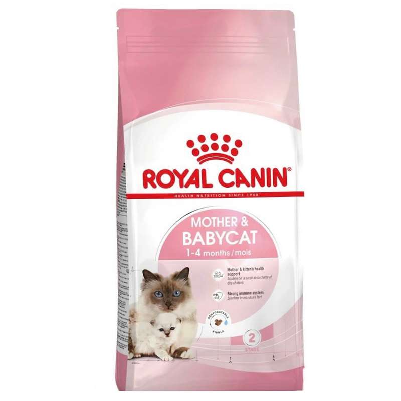 غذای خشک گربه رویال کنین مدل mother and babycat وزن 2 کیلوگرم