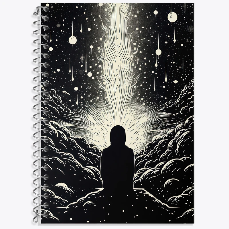 دفتر لغت 50 برگ خندالو طرح فضایی کد F2617