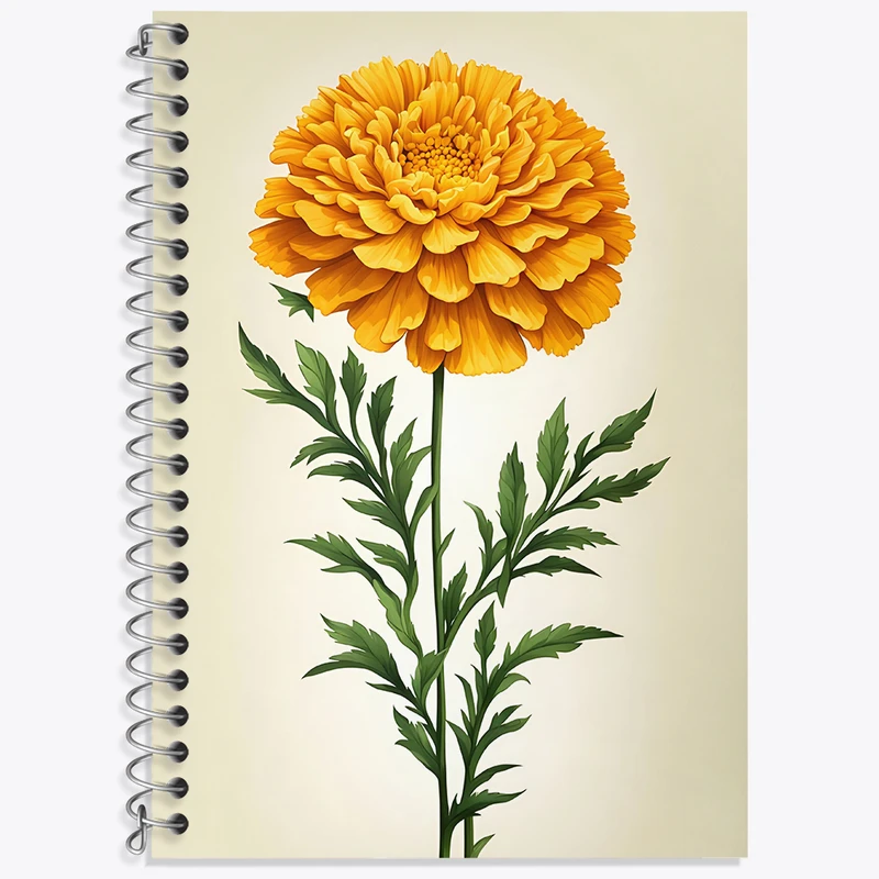 دفتر لغت 50 برگ خندالو طرح گل زرد کد N4883