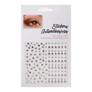 نگین صورت مدل چسبی قطره و نگین بسته 150 عددی