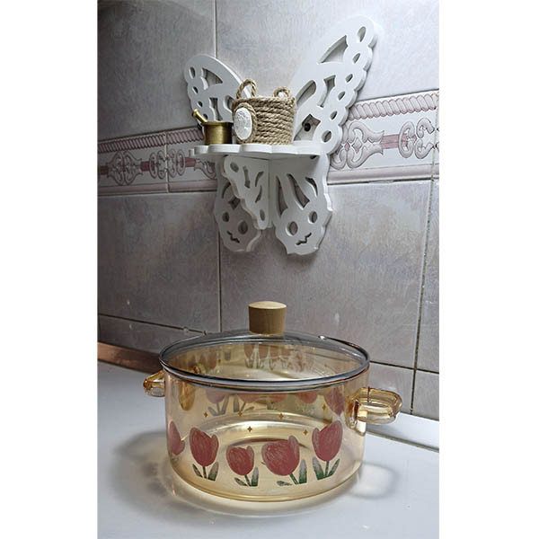 سرویس قابلمه 4 پارچه طرح گل لاله