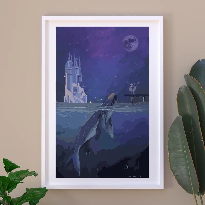 تابلو مدل رقص و نهنگ