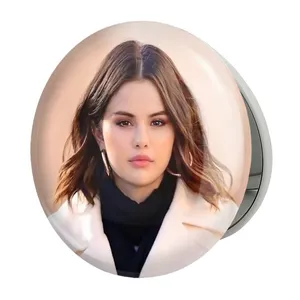 آینه جیبی خندالو طرح سلنا گومز Selena Gomez مدل تاشو کد 19201 