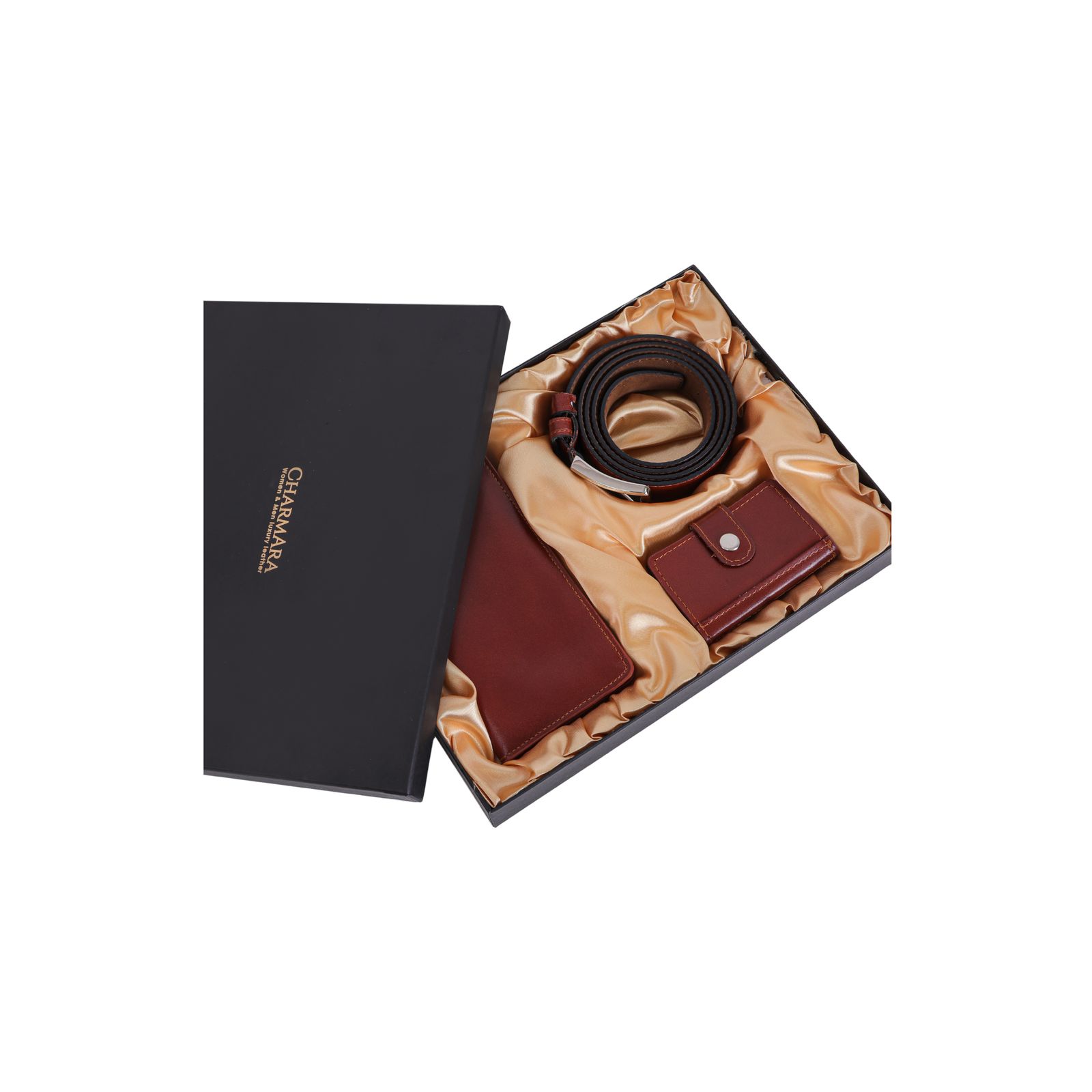 ست هدیه مردانه چرم آرا مدل s008 کد s -  - 42