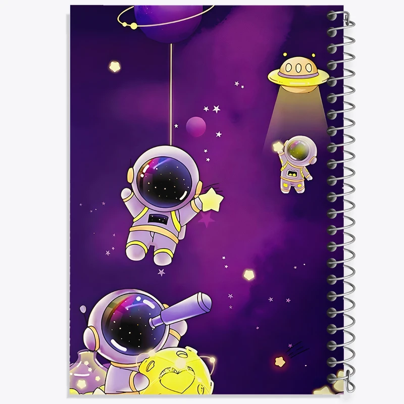 دفتر مشق 100 برگ خندالو طرح فضانورد کد F6451